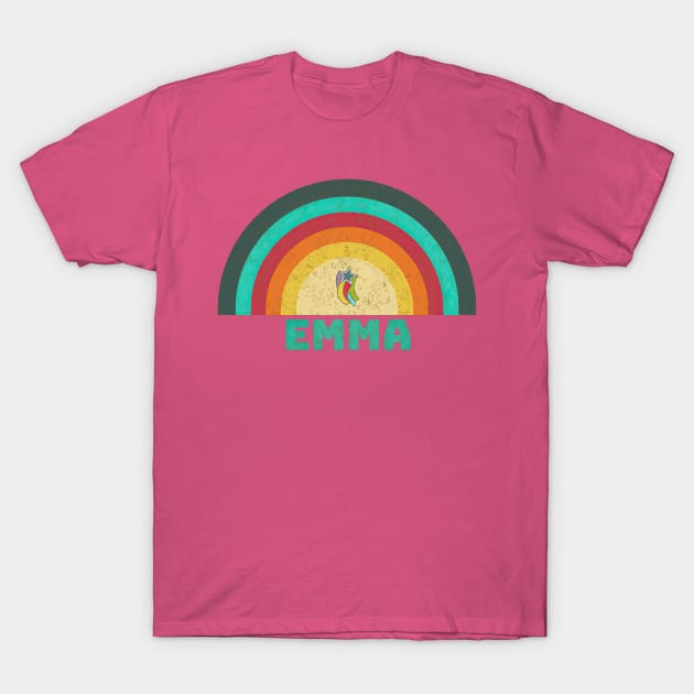 Emma- vintage rainbow washed style T-Shirt by Jet Design